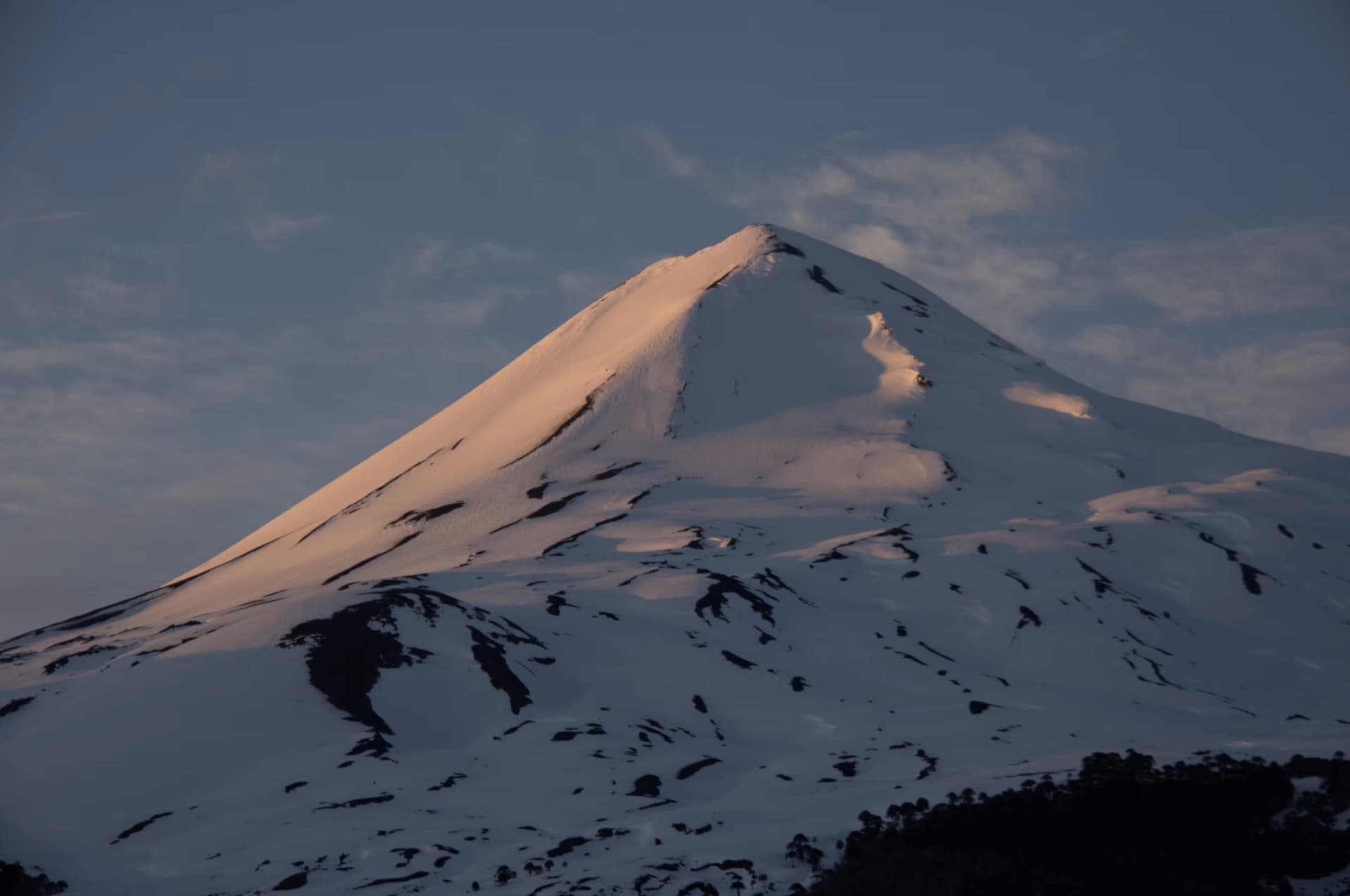 Summit views on a Chile volcano tour