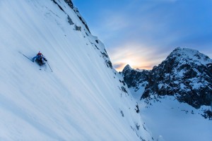 denali national park, alaska, skiing, red bull, christian pondella